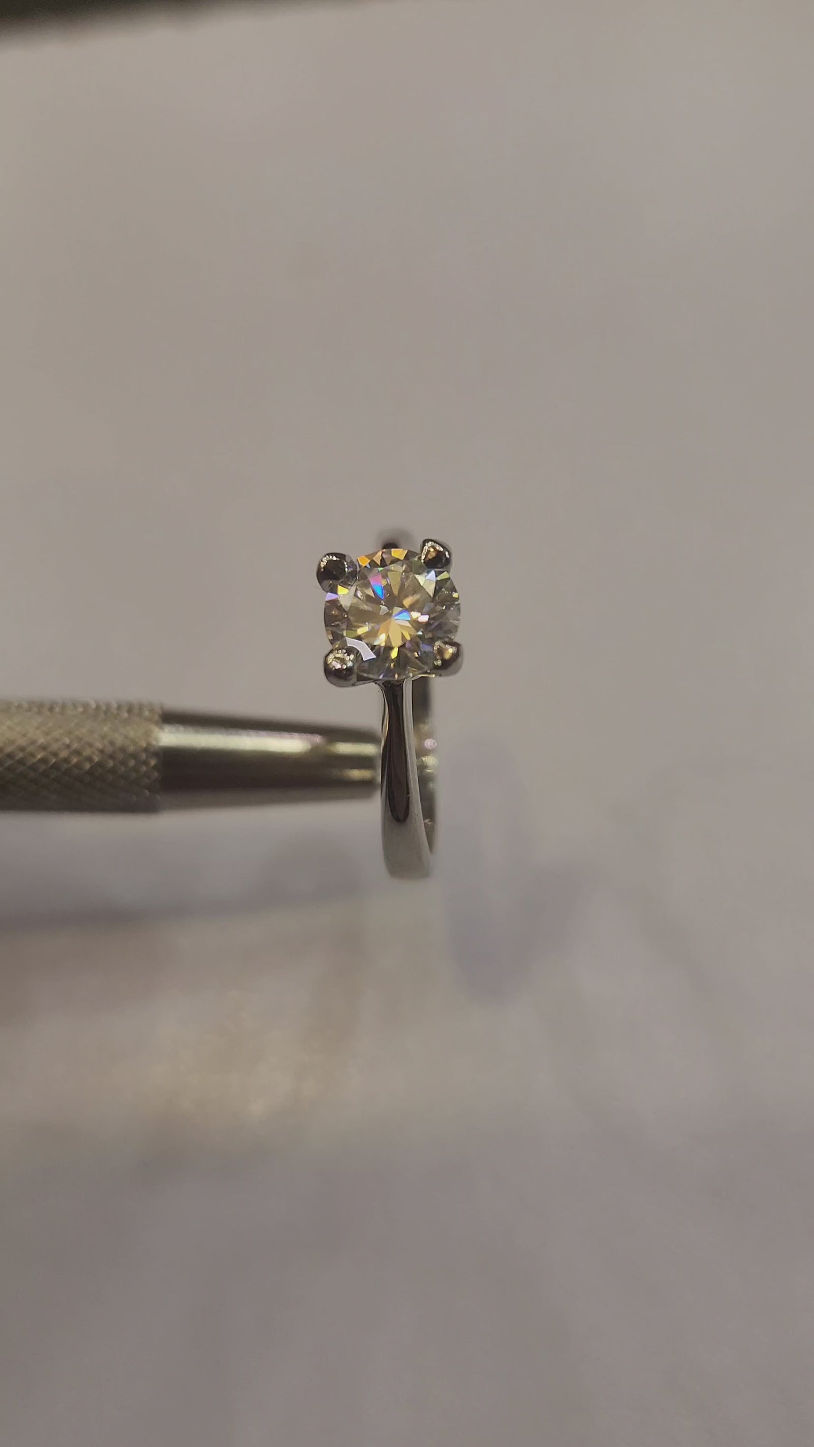 1ct Moissanite Ring — 925 Silver, 3.15g