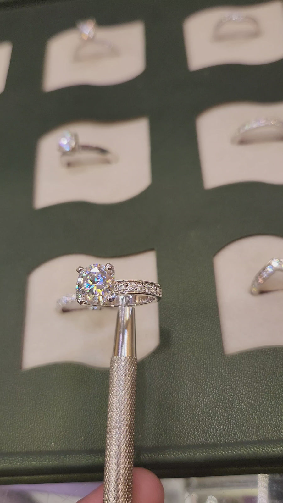 2ct Moissanite Ring — 925 Silver, 4.40g