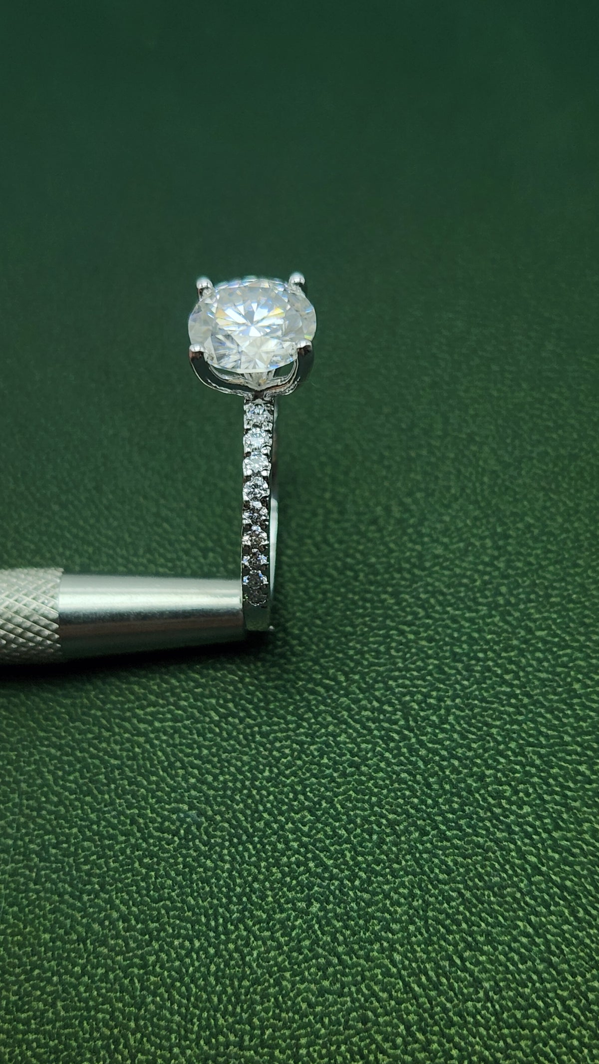 1ct Moissanite 925 Silver Rings